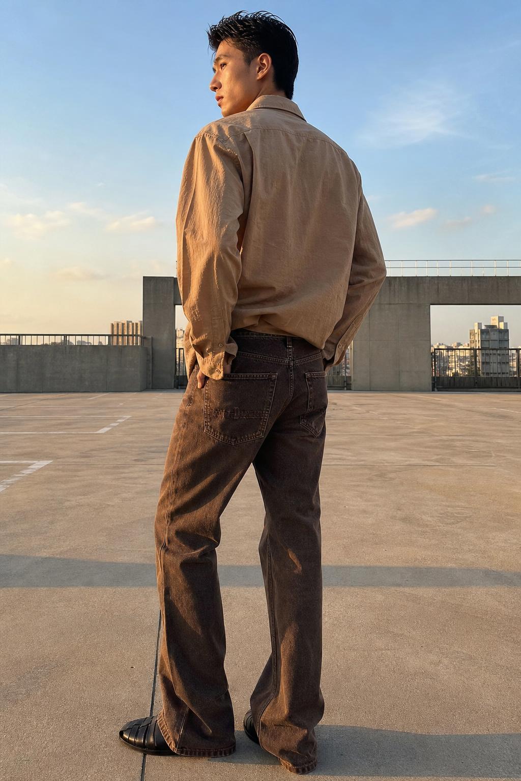 Rust Vintage Flare Jeans UGC showcase 4