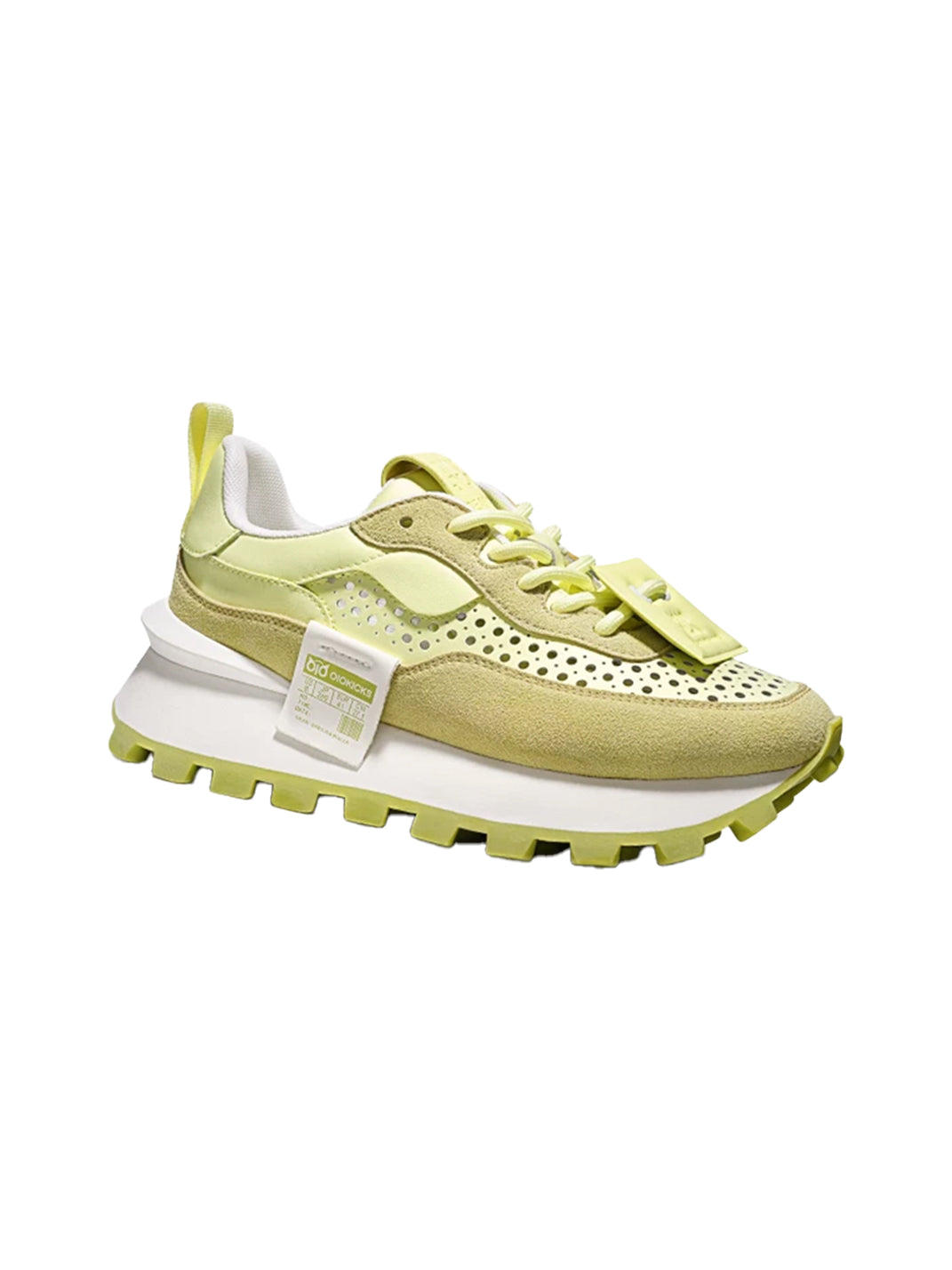 Perforated Leather Platform Casual Shoes - View 17