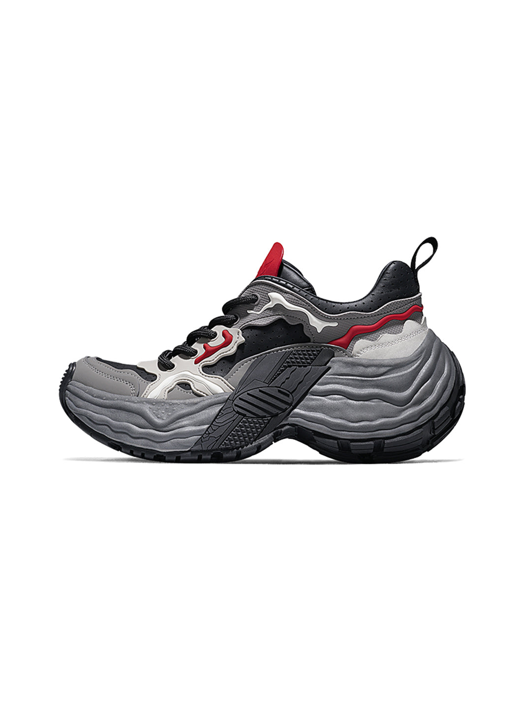 Flux Form Sculpted Leather Sneakers - View 9