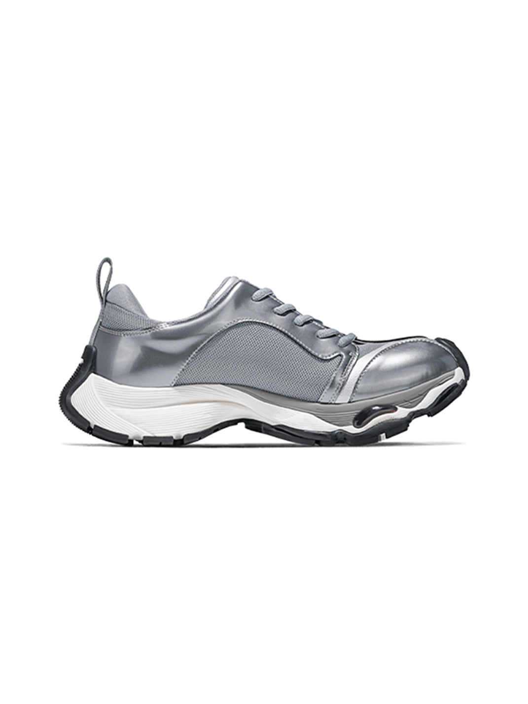 Metallic Split-Toe Technical Runner Sneakers - View 8