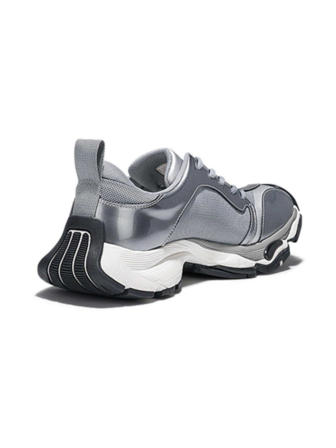 Metallic Split-Toe Technical Runner Sneakers - View 9