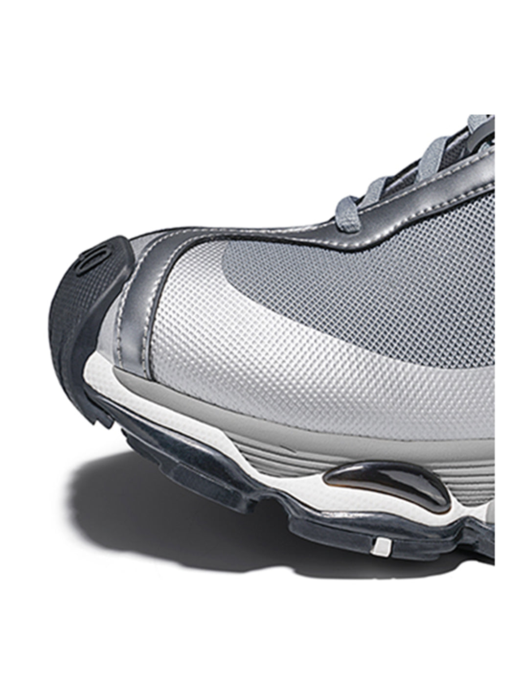 Metallic Split-Toe Technical Runner Sneakers - View 12