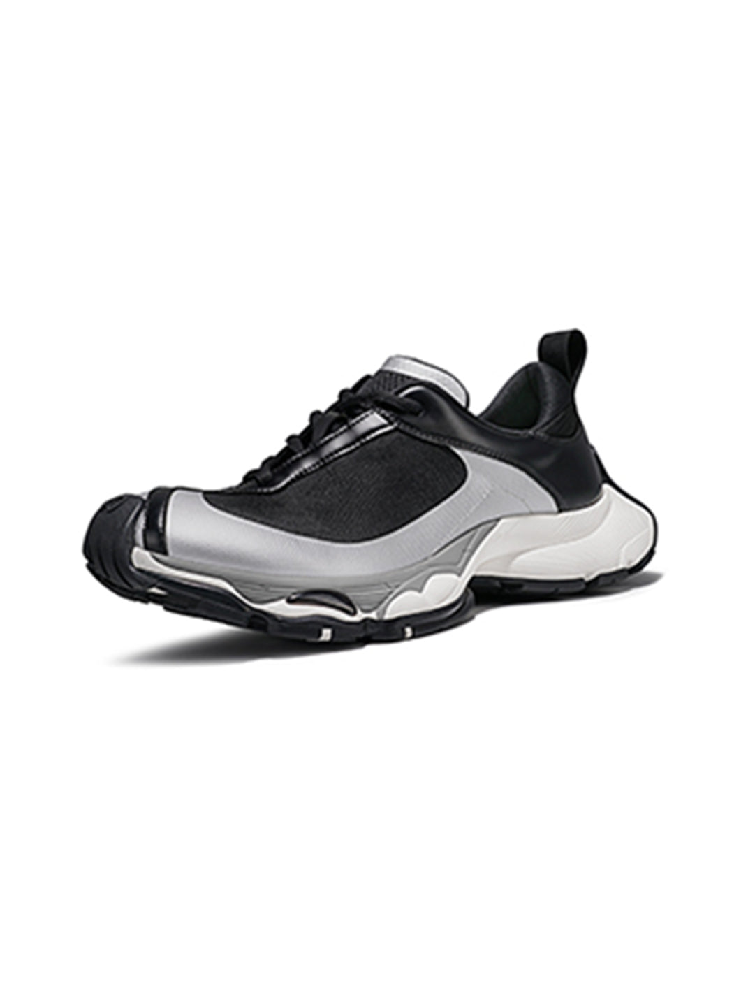 Metallic Split-Toe Technical Runner Sneakers - View 14