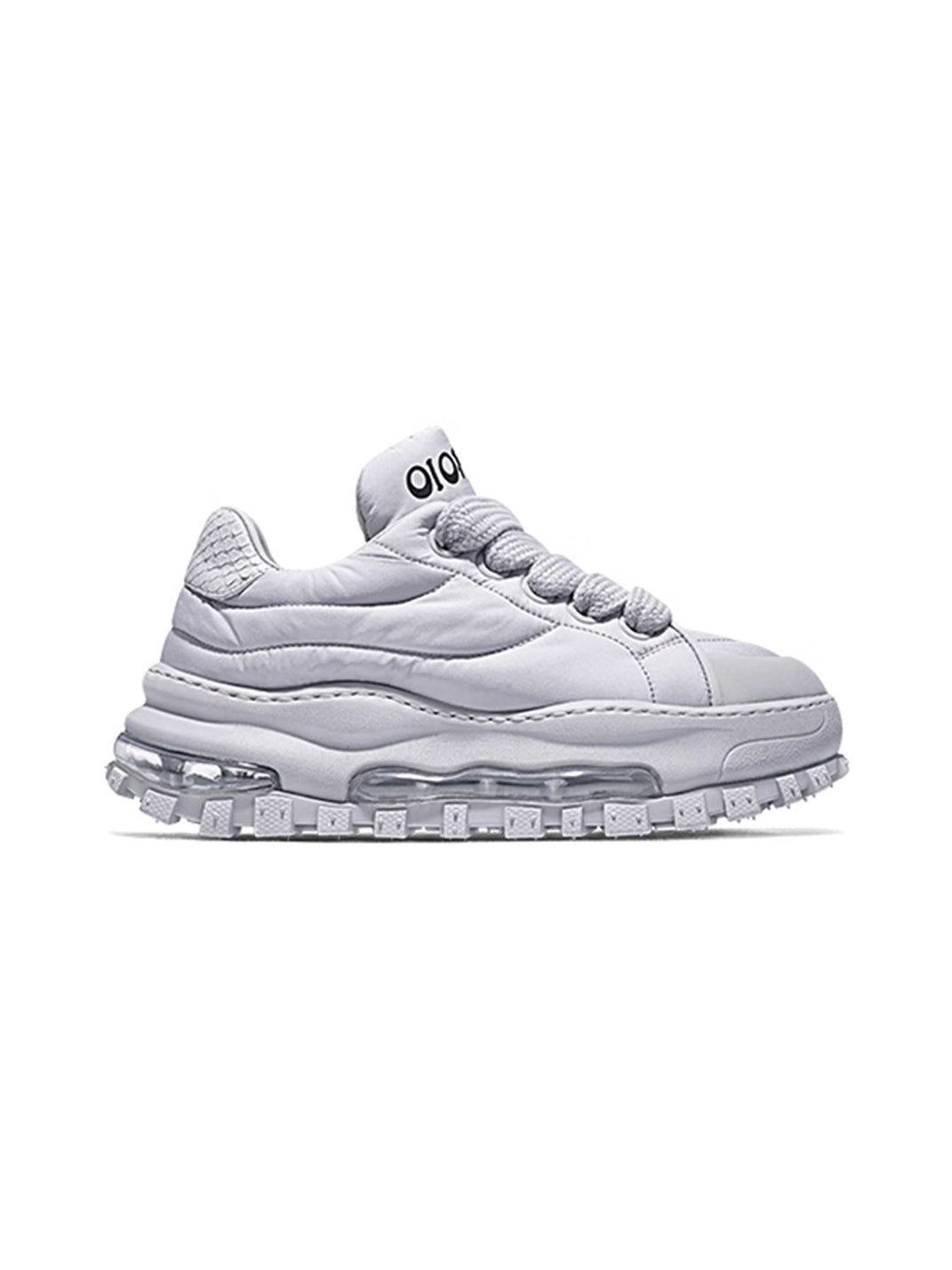 Ripple-Sole Leather Trail Runner Sneakers - View 5