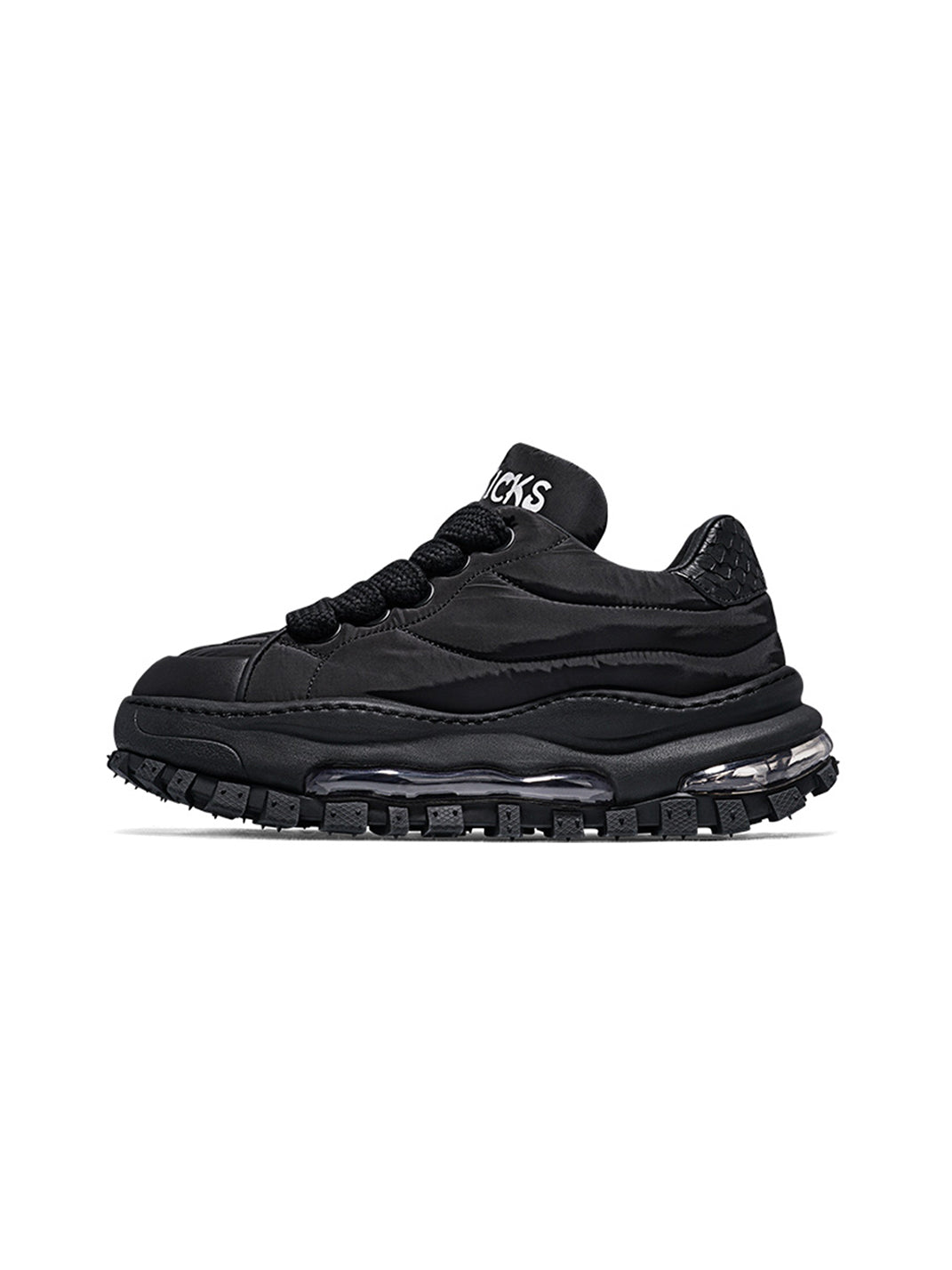 Ripple-Sole Leather Trail Runner Sneakers - View 8