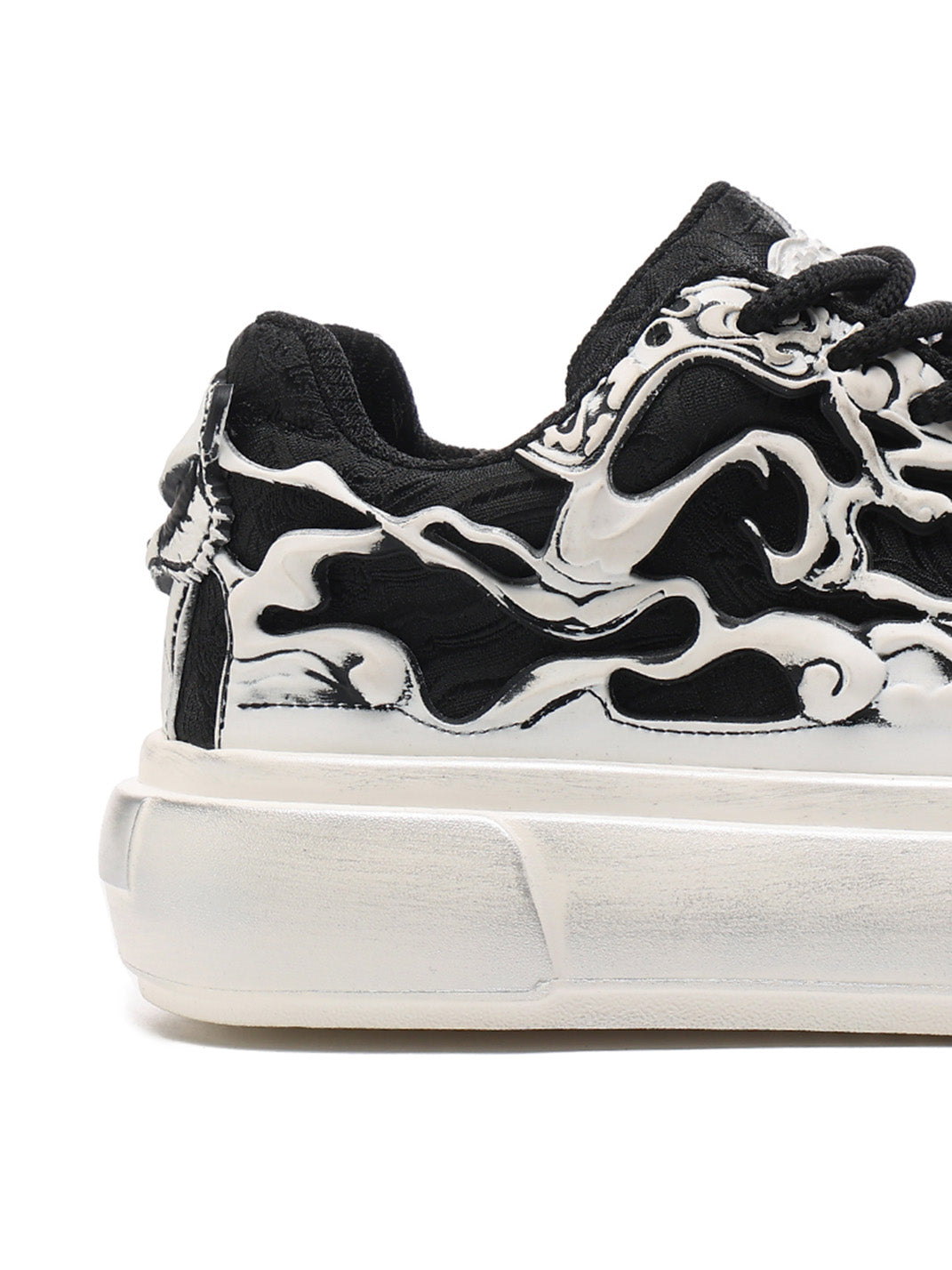 Black White Tai Chi Panda Platform Sneakers - View 14