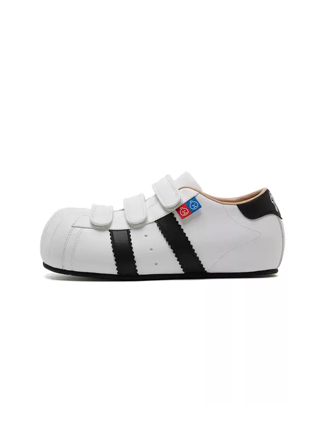 Shell-Toe Strap Sneakers With Hidden Lift - product view