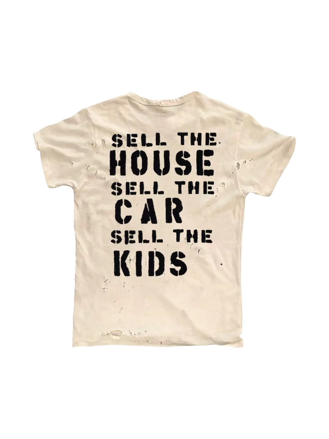 Spray-Lip Distressed Raw-Hem T-Shirt - View 2