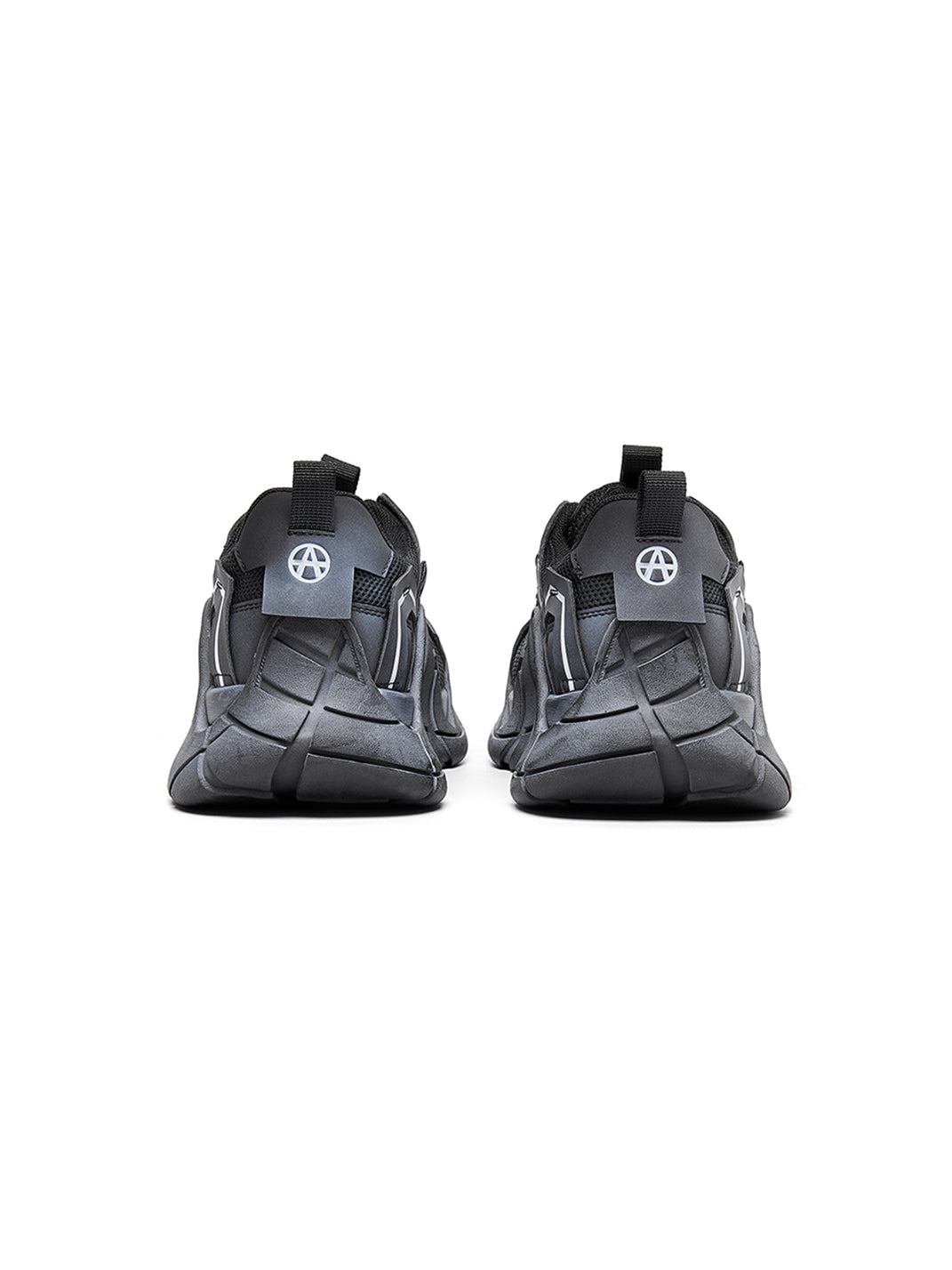Silver Cage-Panel Platform Sneakers - View 11