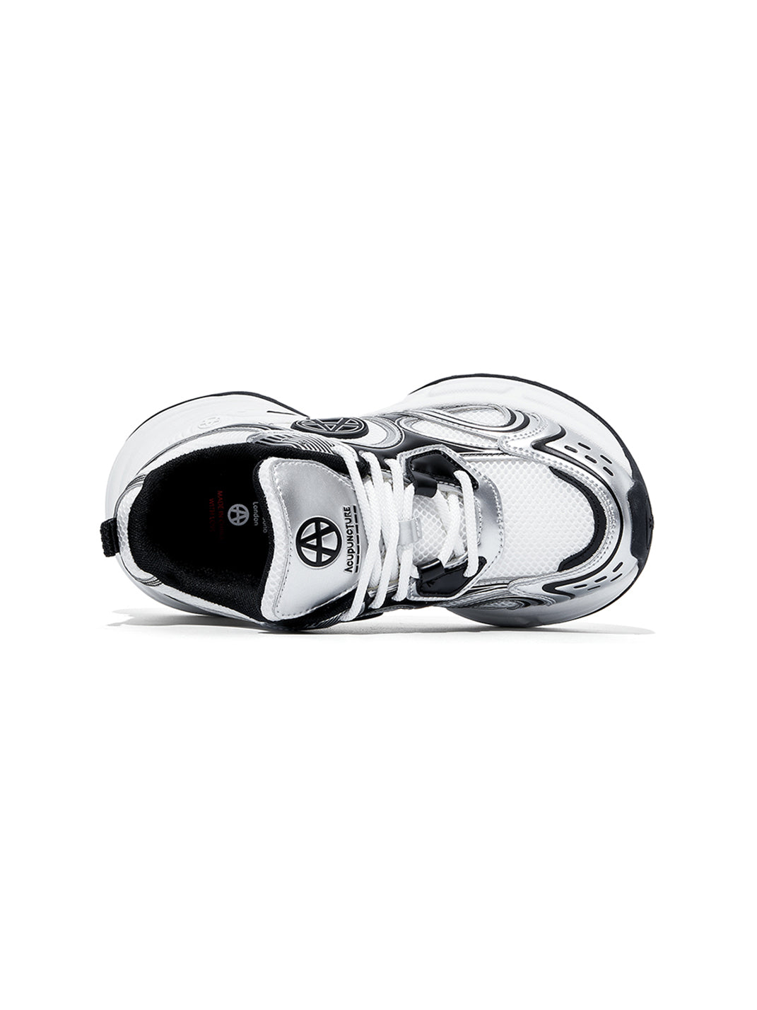 Silver Wave Chunky Dad Sneakers - View 11