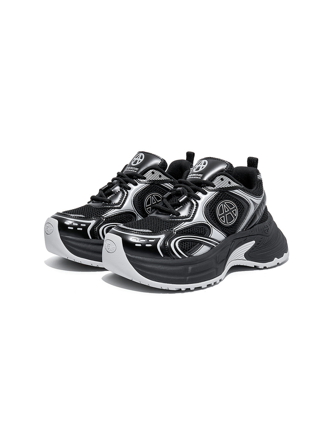 Silver Wave Chunky Dad Sneakers - View 31