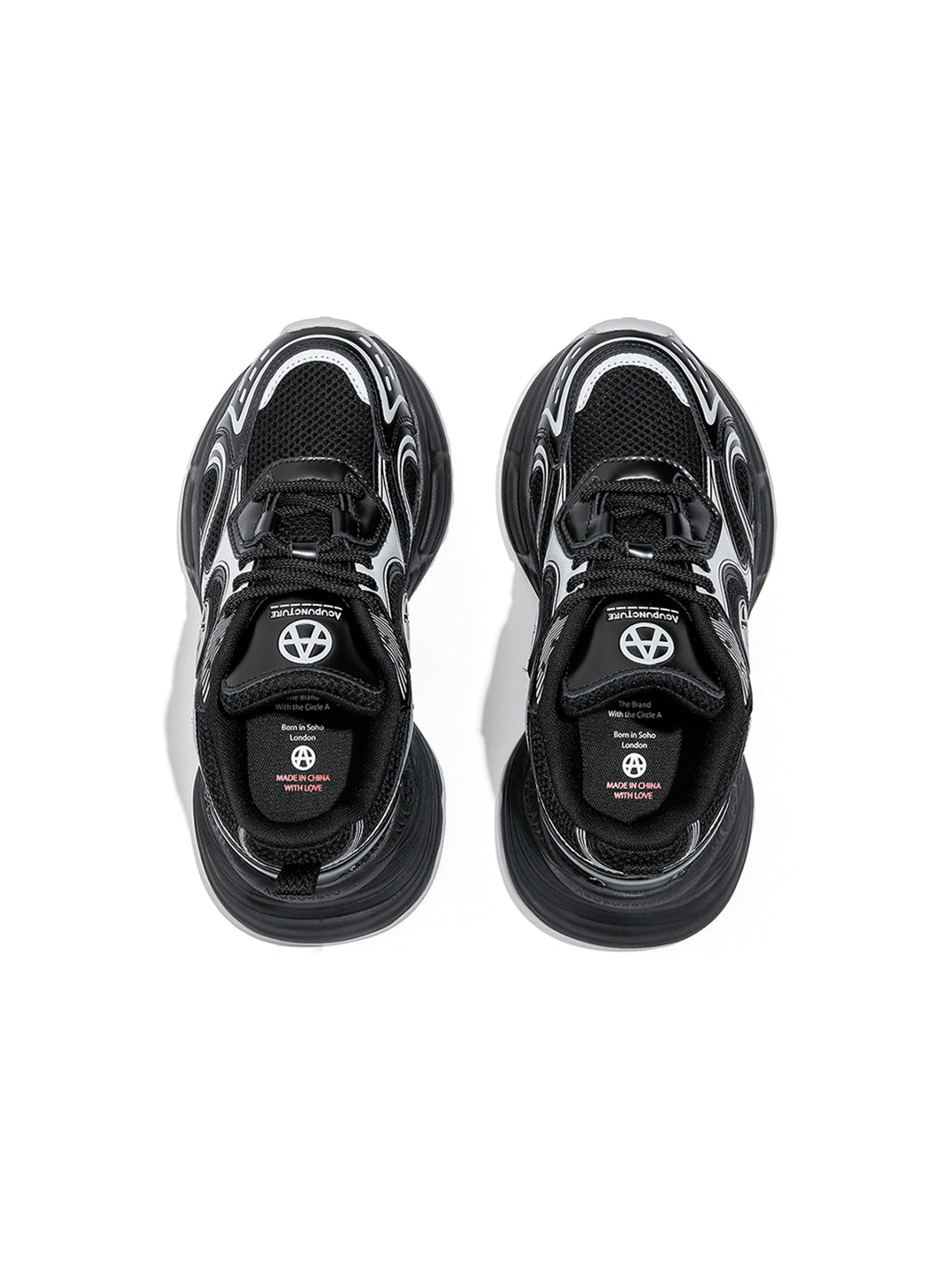 Silver Wave Chunky Dad Sneakers - View 32
