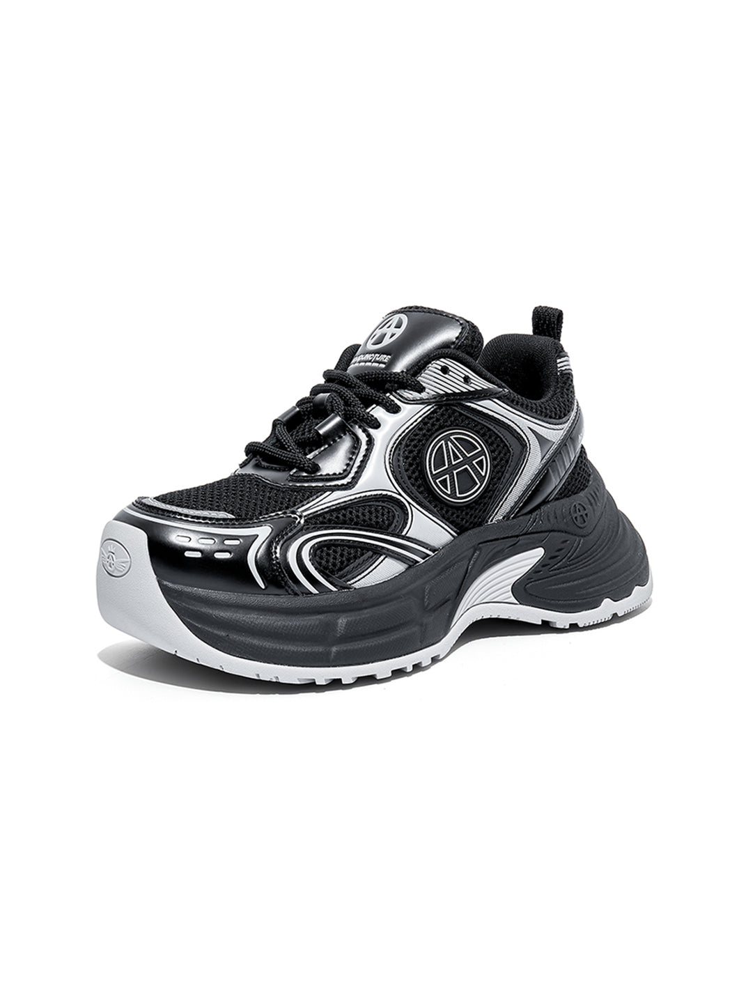 Silver Wave Chunky Dad Sneakers - View 34