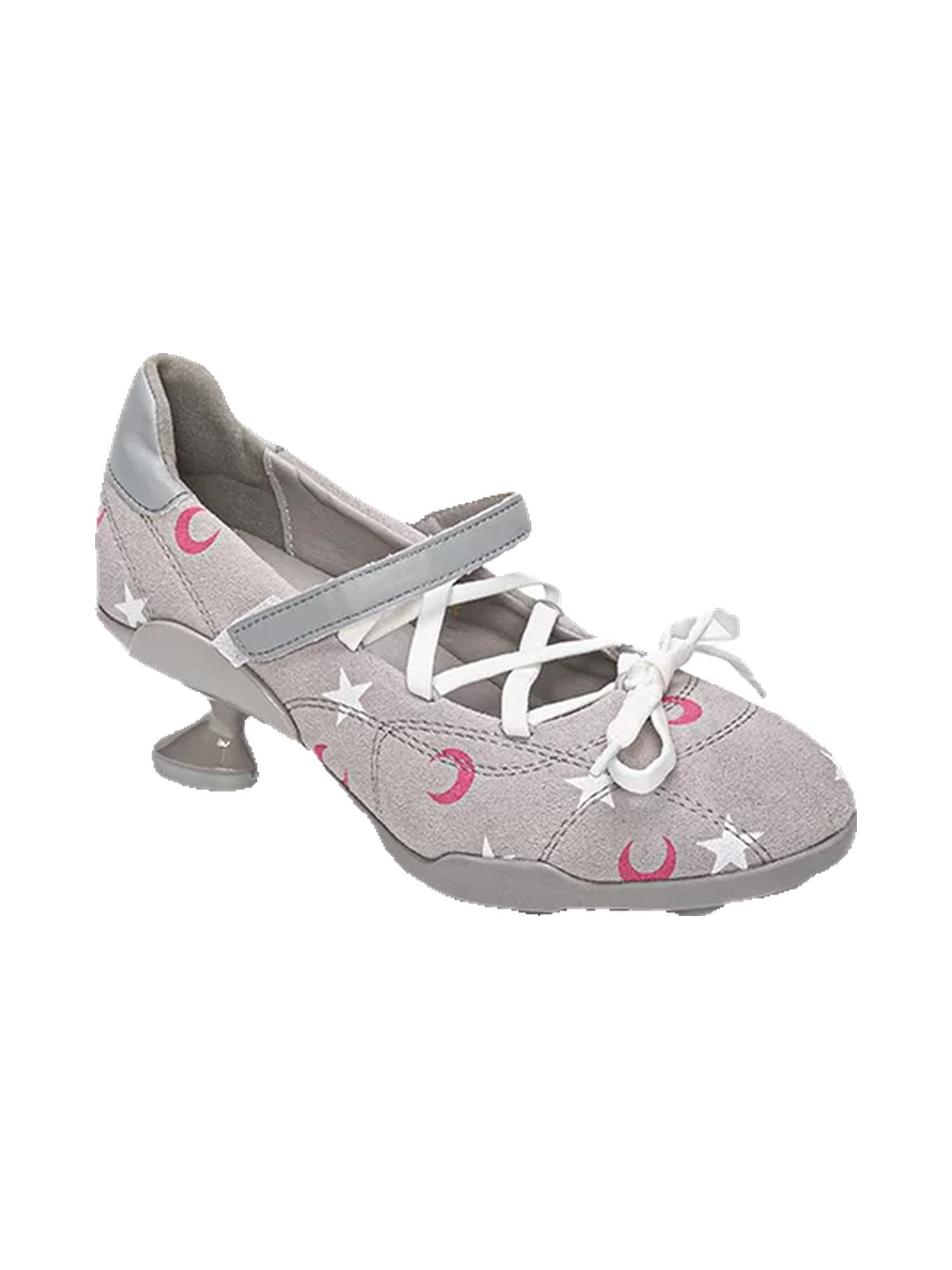 Moon-Print Low-Heel Sport Mary Janes - View 5