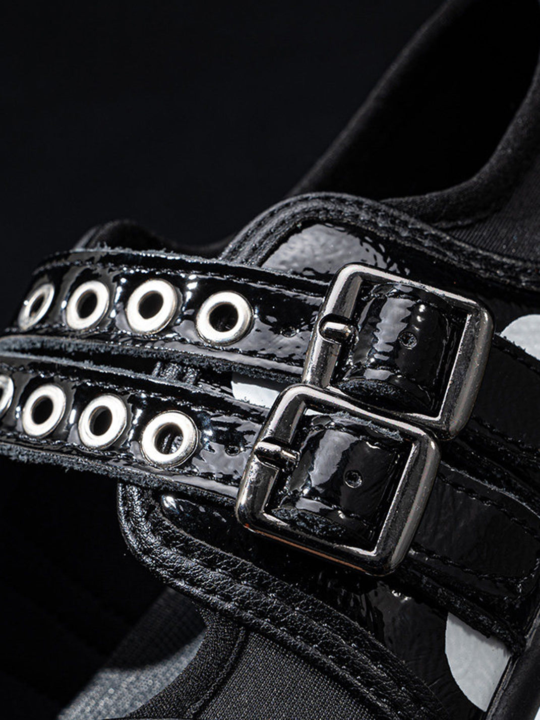 Polka-Dot Split-Toe Strapped Mary Janes - View 20