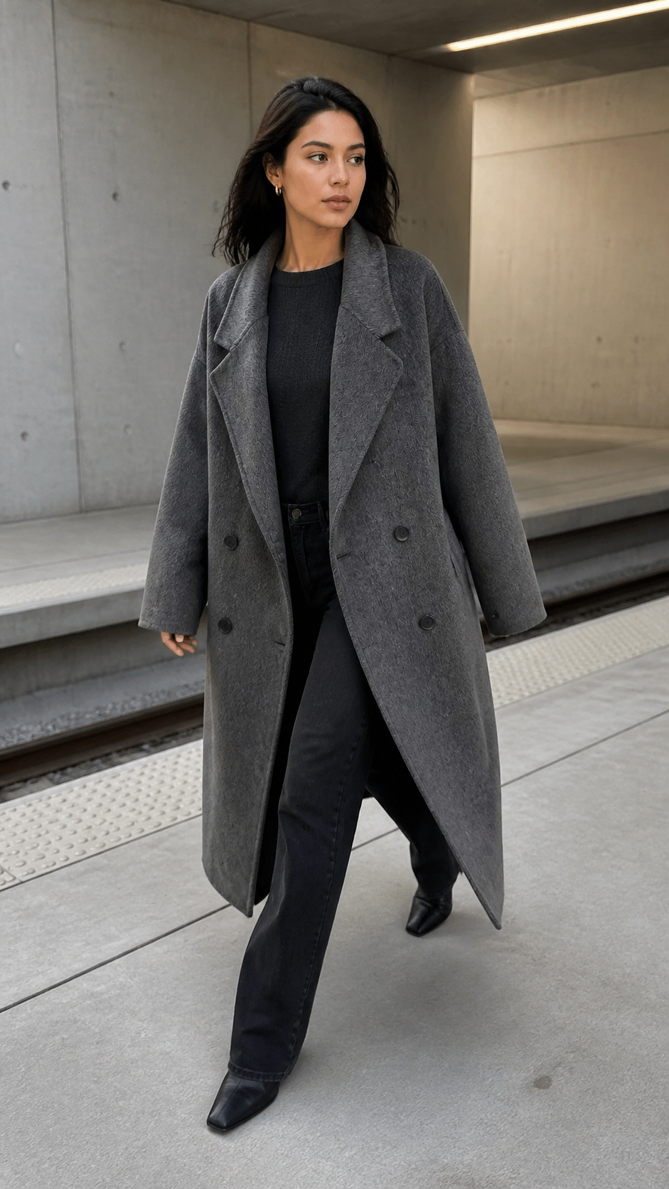 Slate Atelier Double-Breasted Wool Coat natural UGC showcase 4