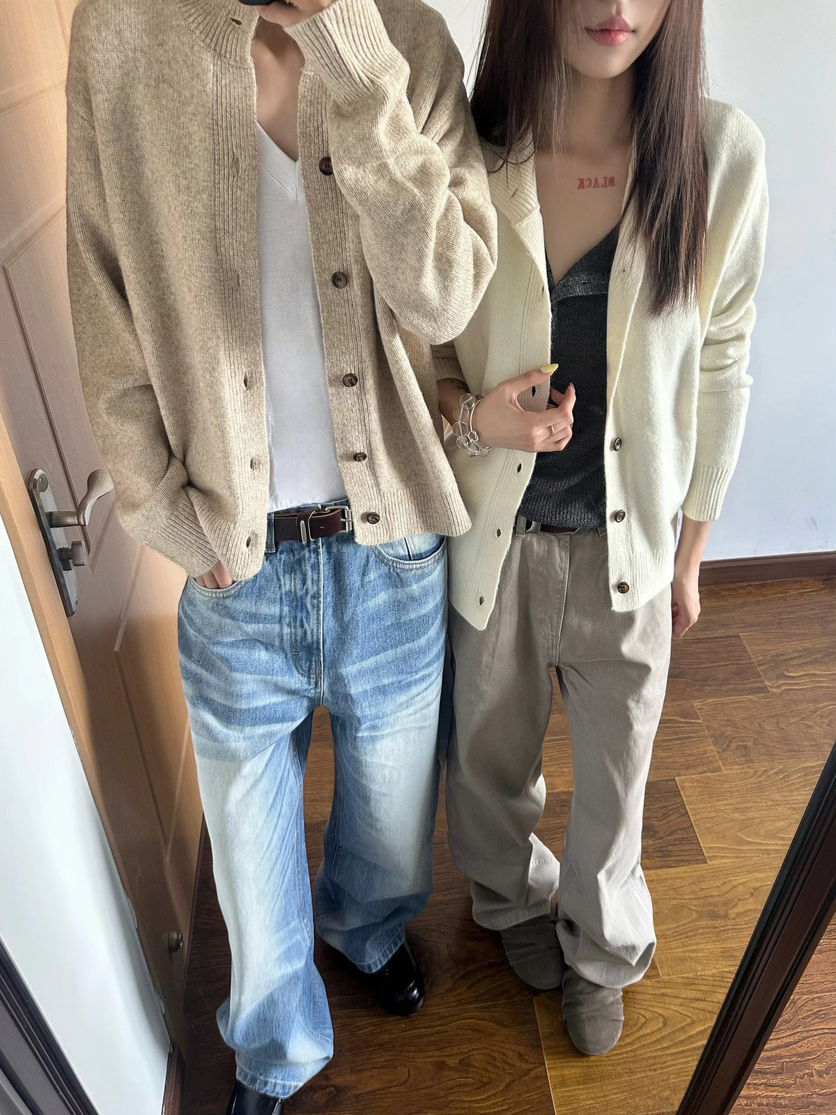 Wool-Blend Stand-Collar Cardigan product view 7