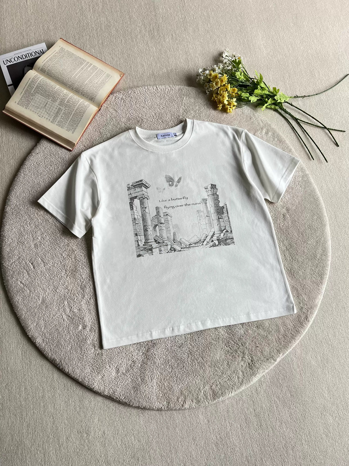 Butterfly Ruins Graphic Short-Sleeve Tee product view 1