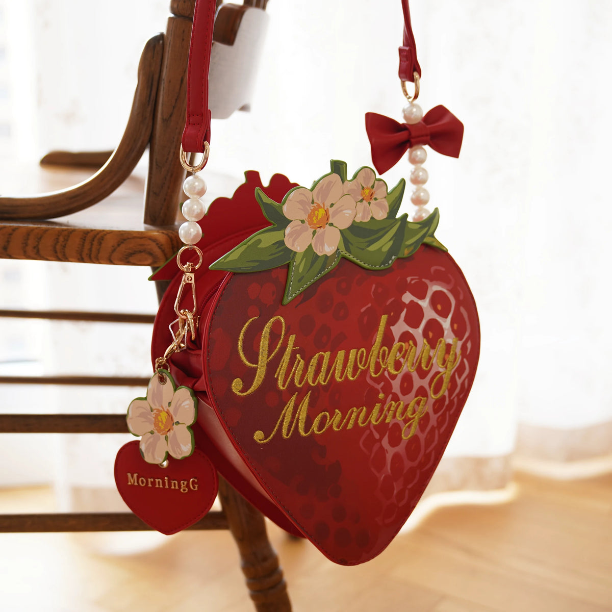 Strawberry Shaped Bow Crossbody product view 2