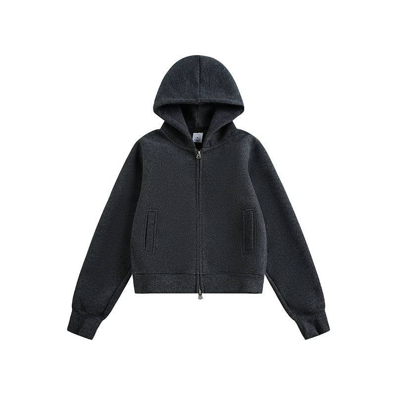 Minimal Relaxed Zip Hoodie product view 11