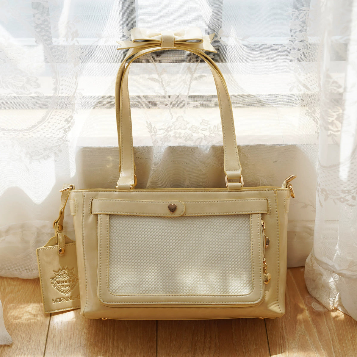 Double Sided Bow Display Satchel product view 2