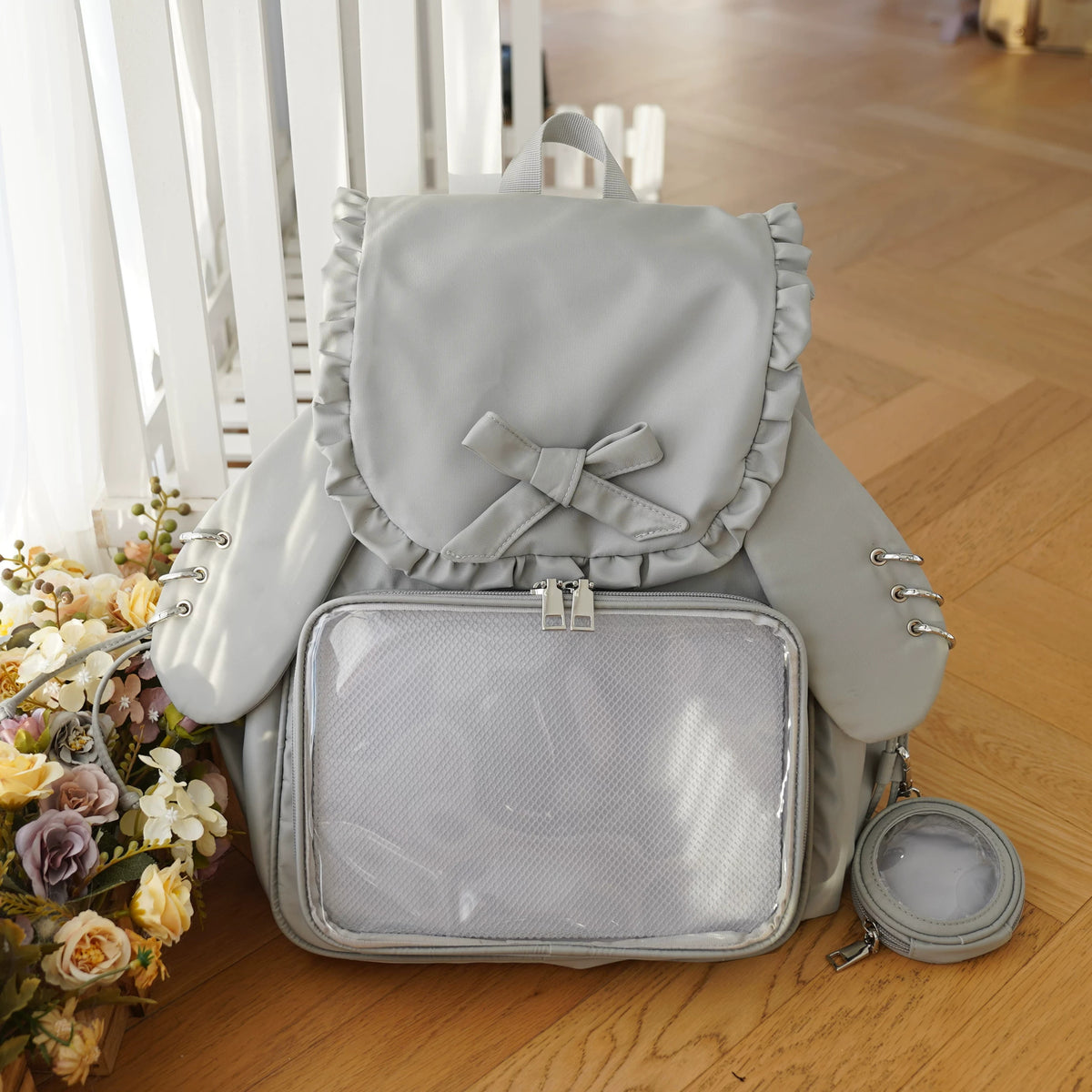Ruffle Rabbit Ear Display Backpack product view 7
