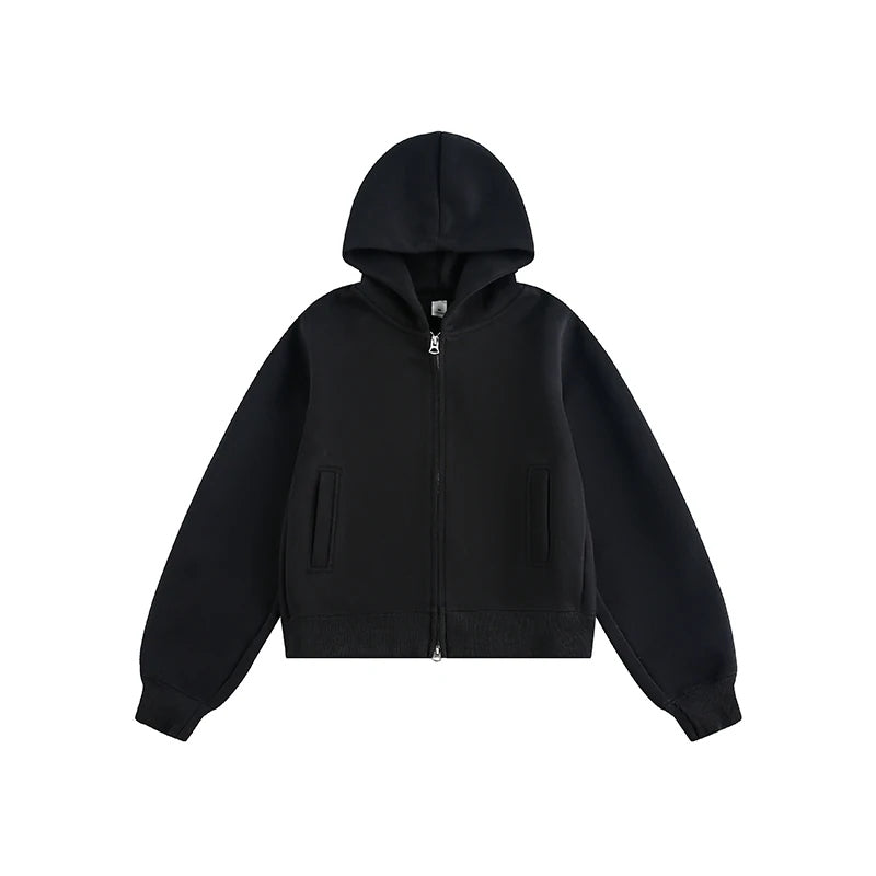 Minimal Relaxed Zip Hoodie product view 10