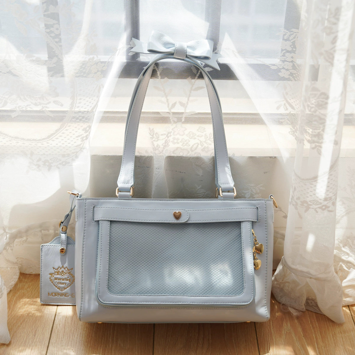 Double Sided Bow Display Satchel product view 4