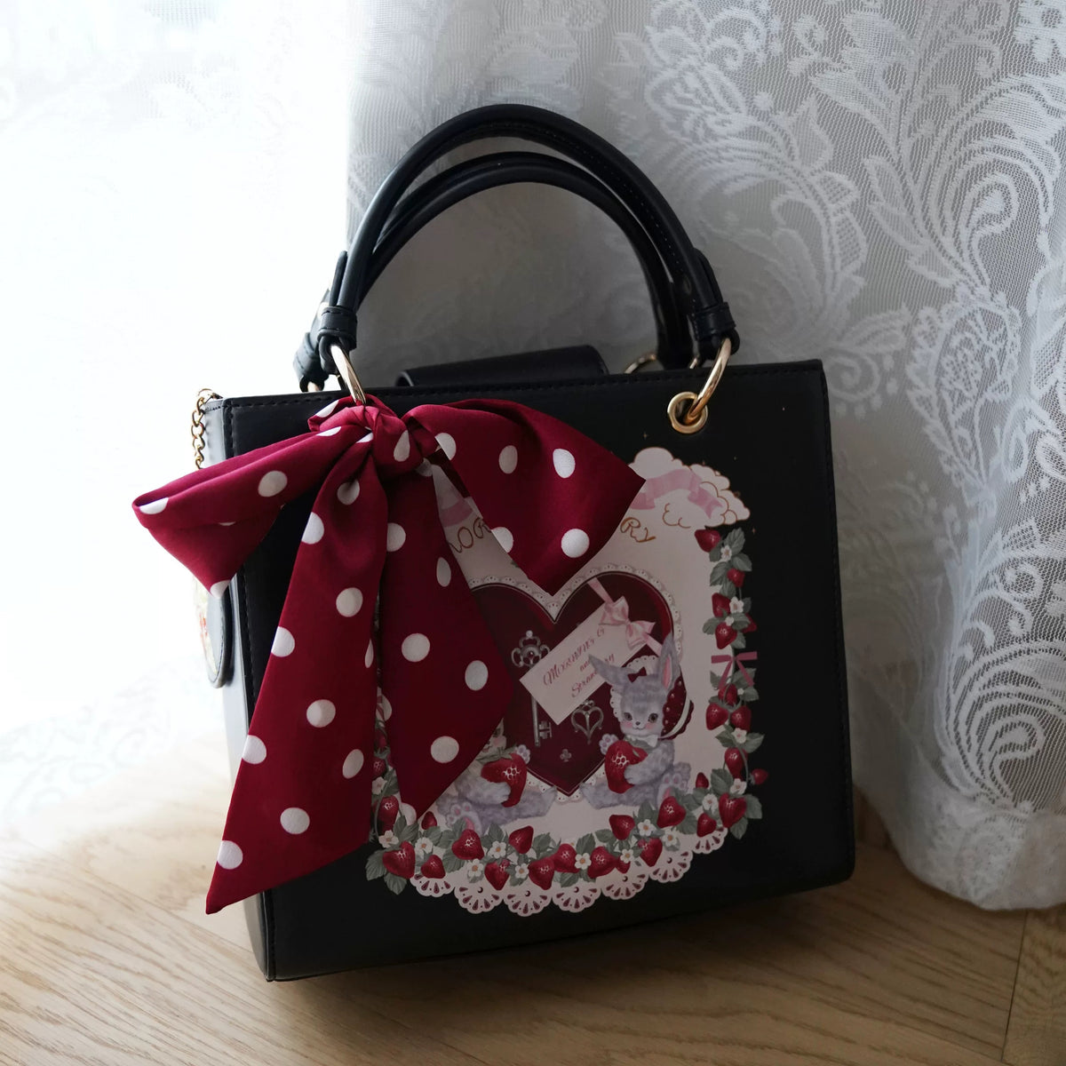 Berry Rabbit Bow Handbag product view 2