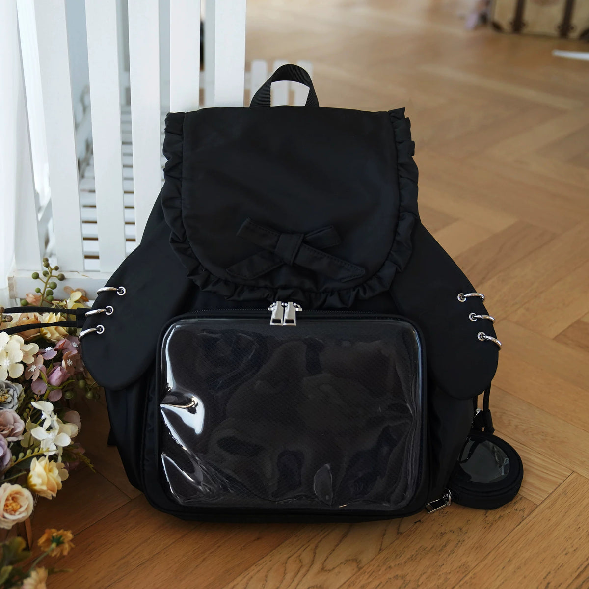 Ruffle Rabbit Ear Display Backpack product view 9