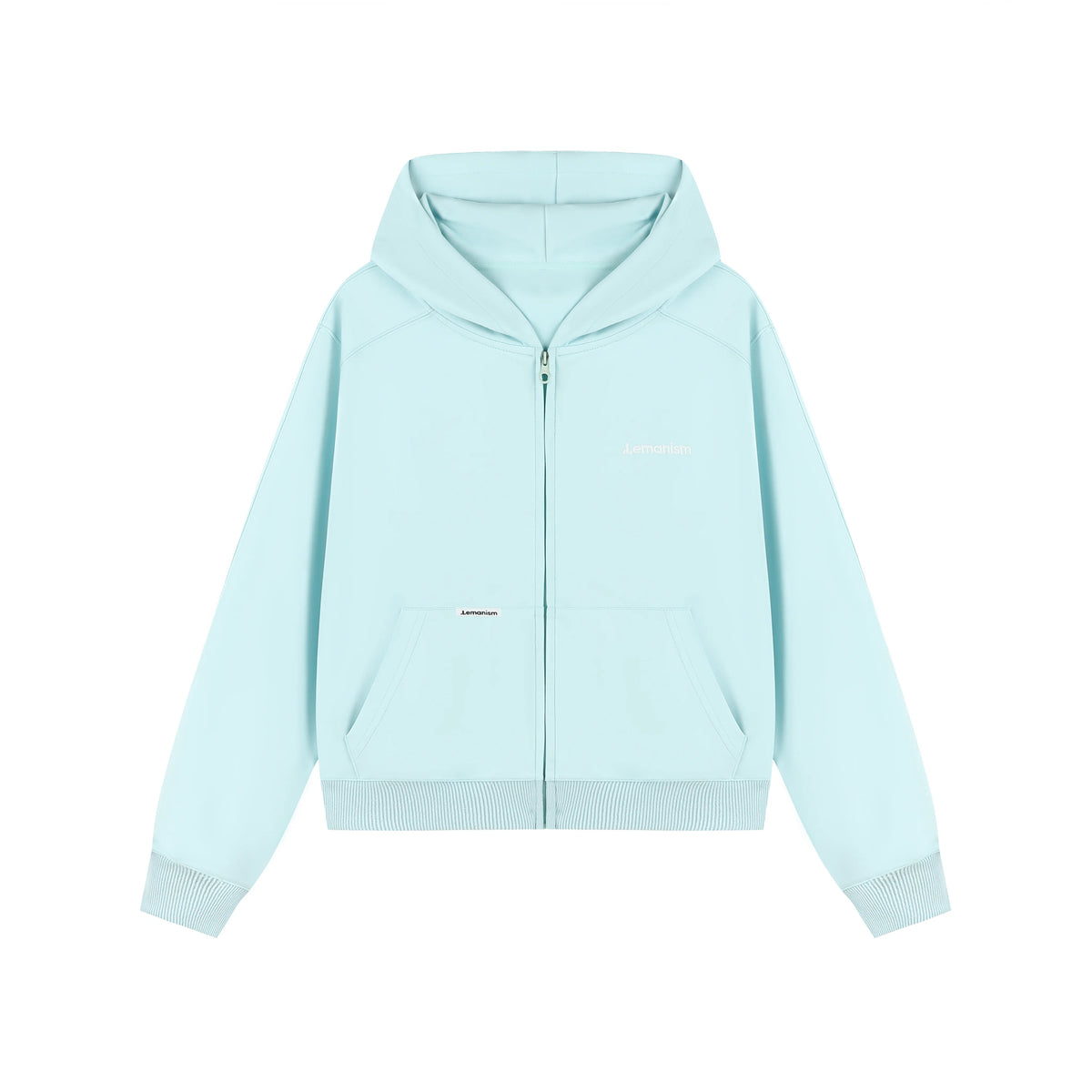 Embroidered Chest-Logo Zip Hoodie product view 8