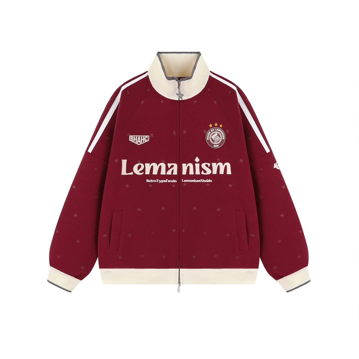 Star-Crest Striped Track Jacket product view 1