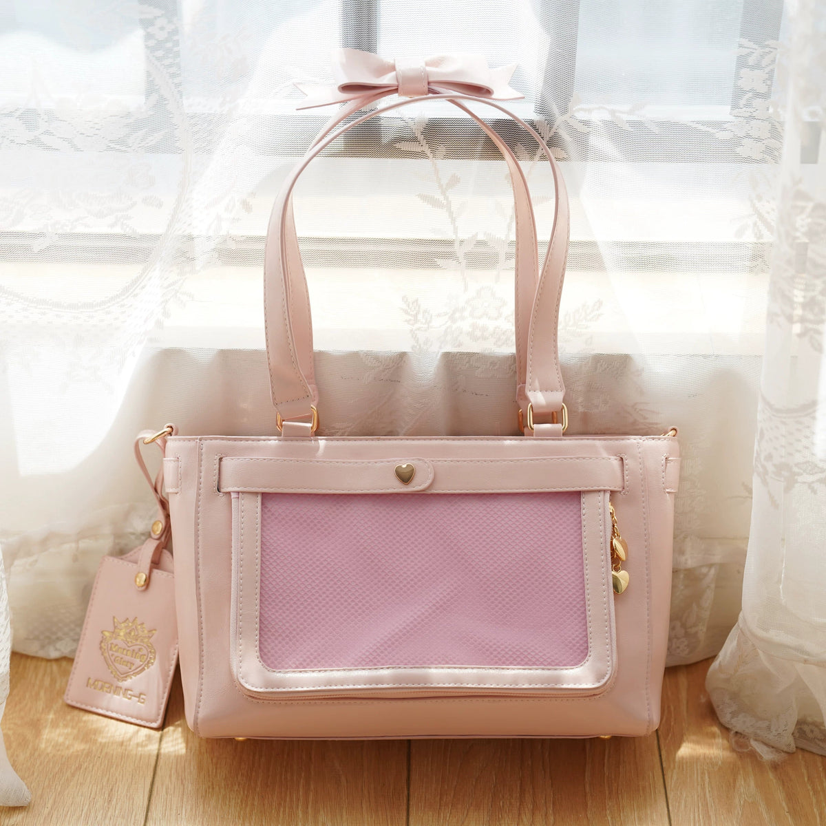 Double Sided Bow Display Satchel product view 3