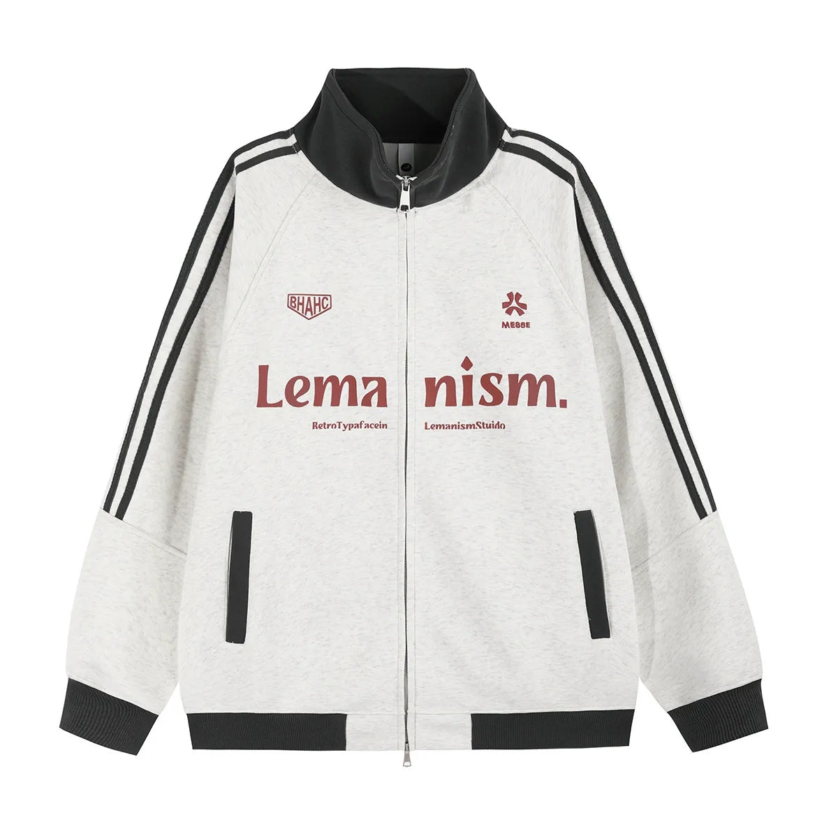 Lettered Triple-Stripe Track Jacket product view 2