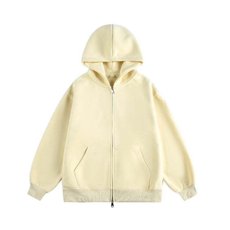 Minimal Relaxed Zip Hoodie product view 4