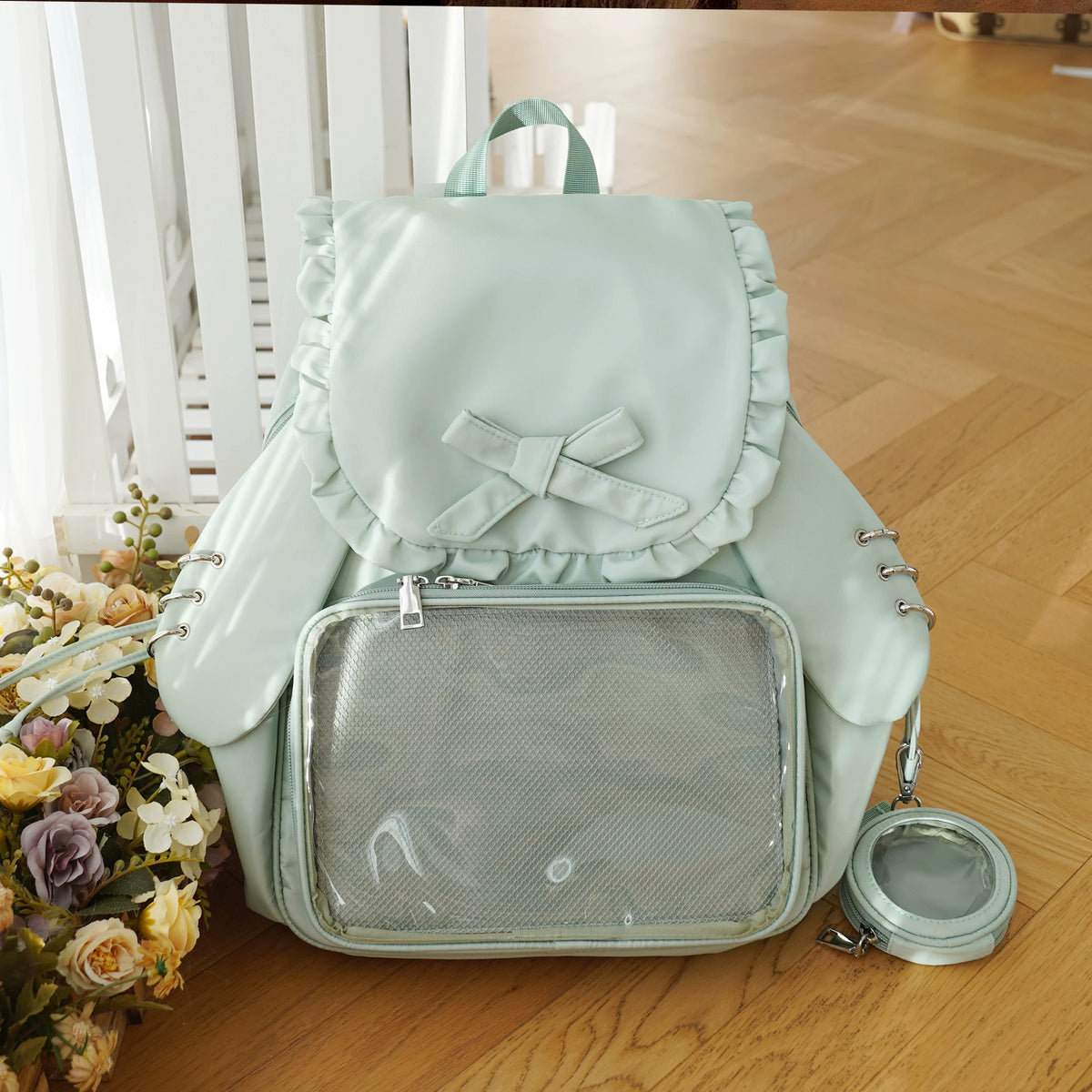 Ruffle Rabbit Ear Display Backpack product view 5