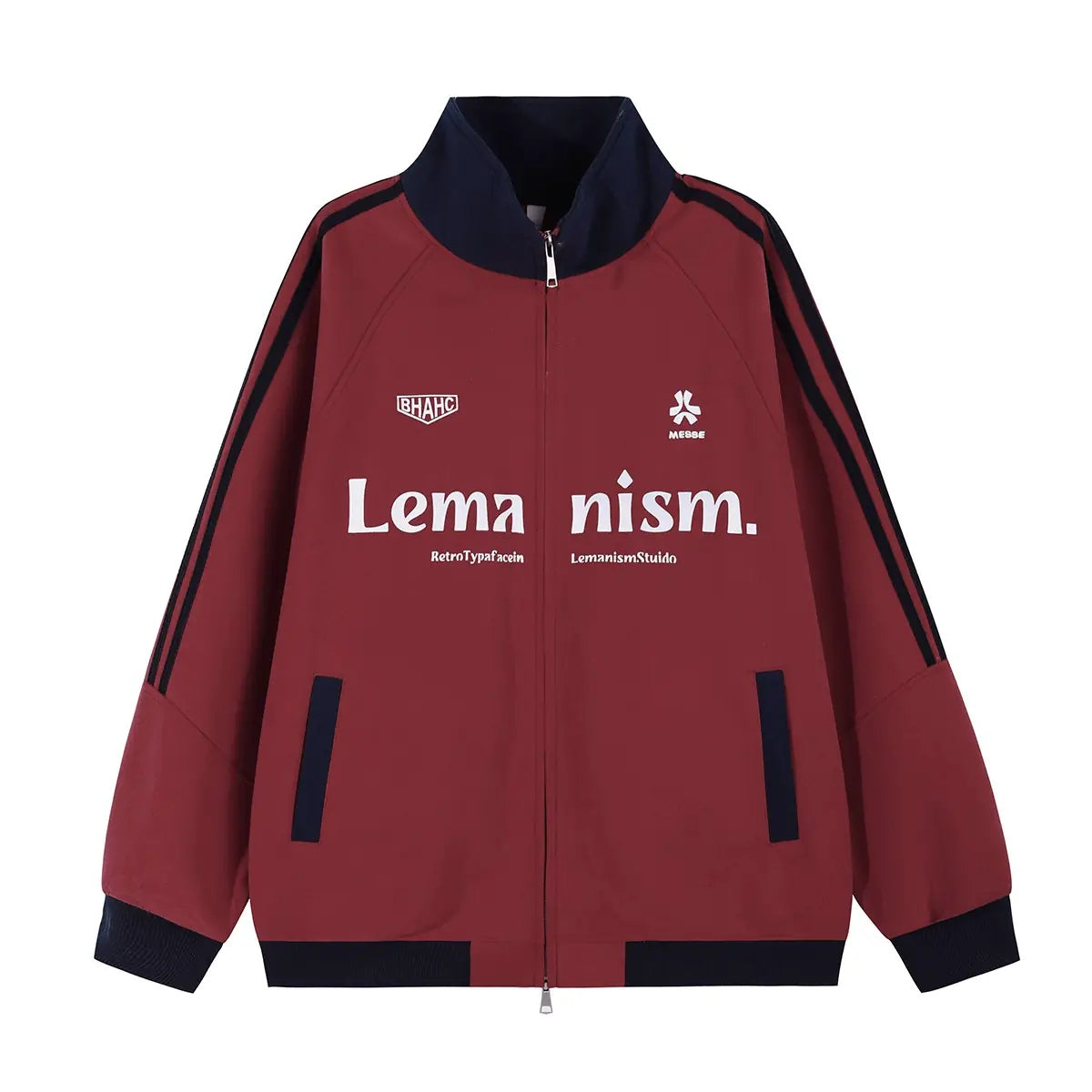 Lettered Triple-Stripe Track Jacket product view 7