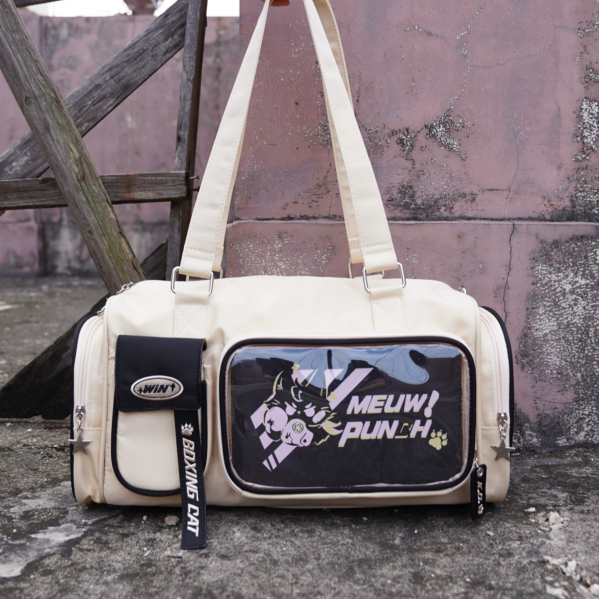 Cat Graphic Pocket Display Tote product view 1