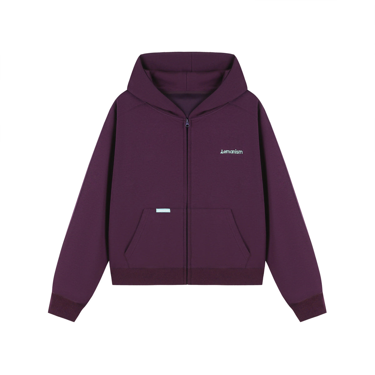Embroidered Chest-Logo Zip Hoodie product view 1