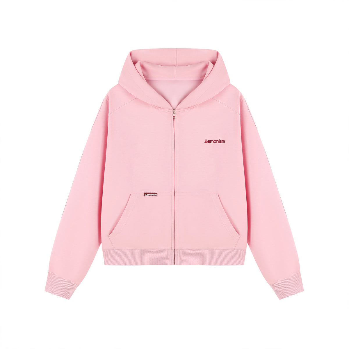Embroidered Chest-Logo Zip Hoodie product view 7