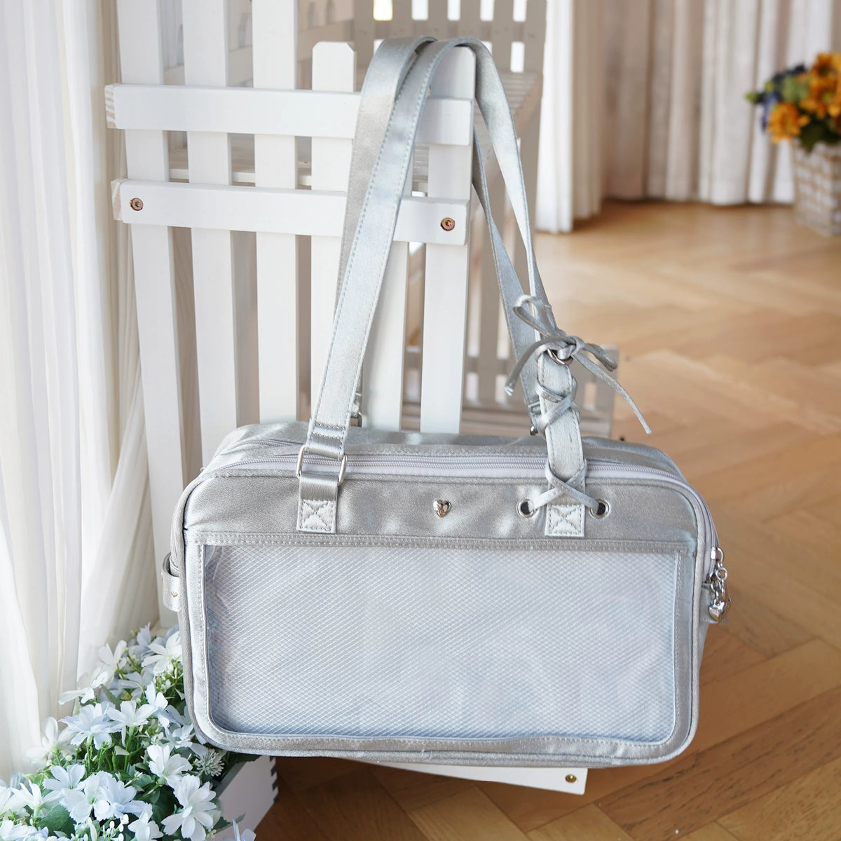 Double Sided Lace Up Display Tote product view 7