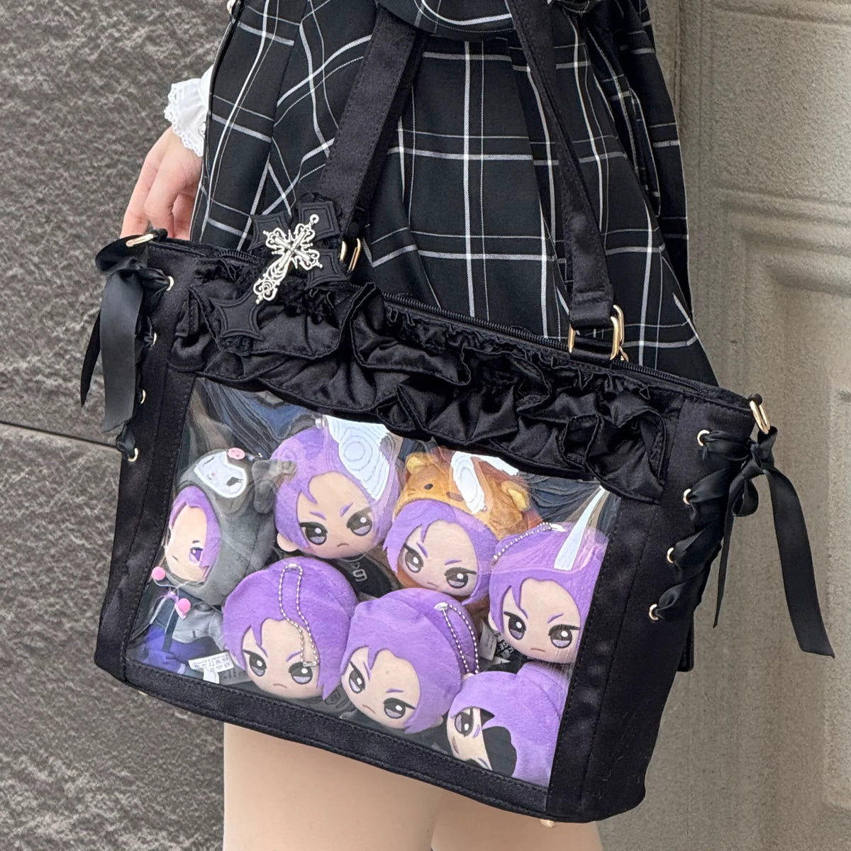 Satin Ruffle Bow Display Tote product view 7
