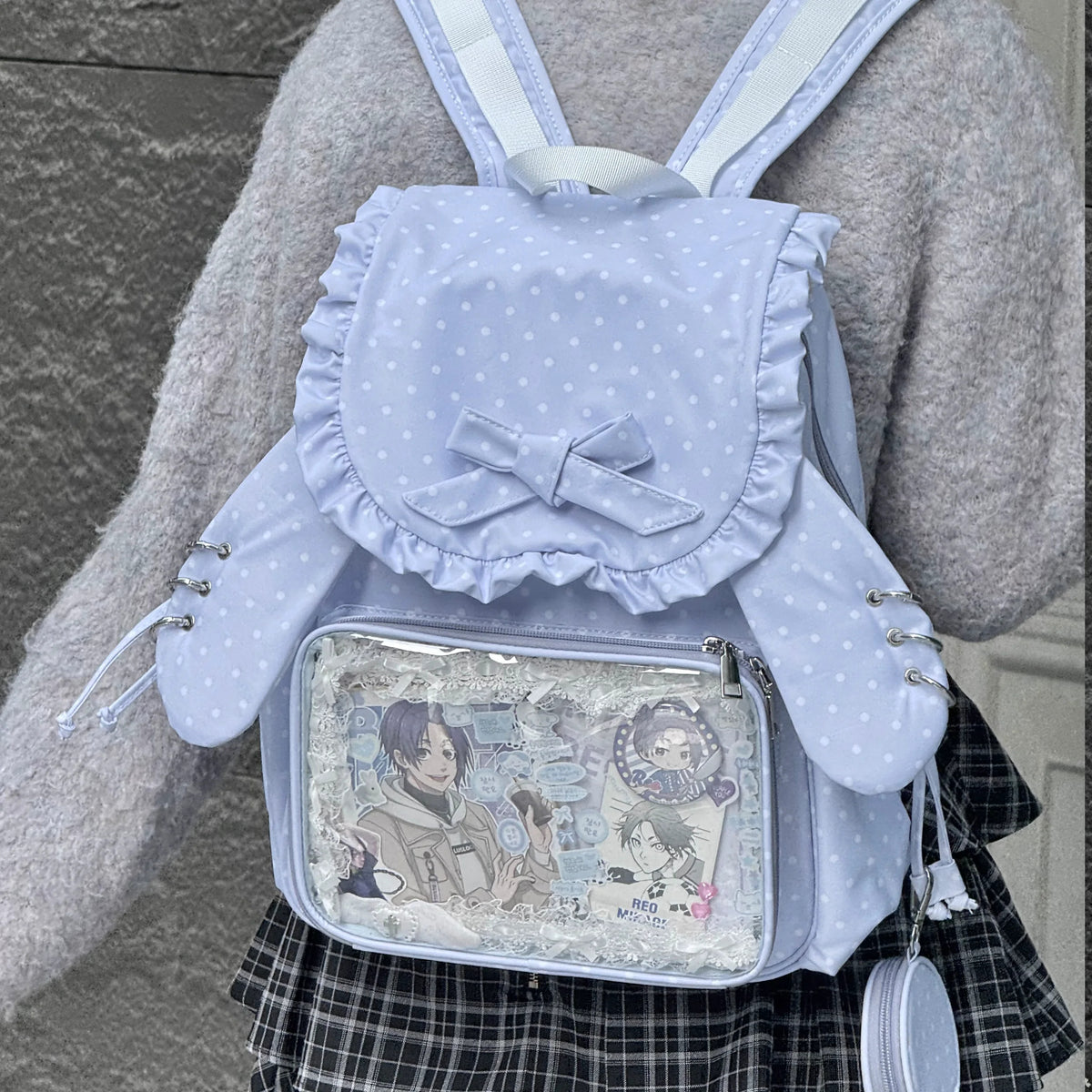 Ruffle Rabbit Ear Display Backpack product view 13
