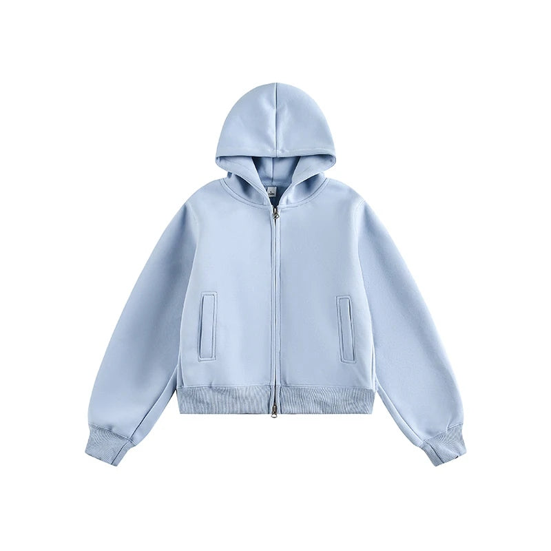 Minimal Relaxed Zip Hoodie product view 13
