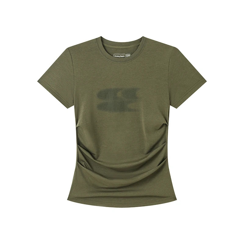 Ruched Waist Soft Stretch Tee product view 8