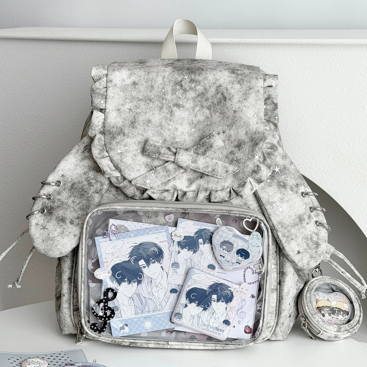 Ruffle Rabbit Ear Display Backpack product view 17