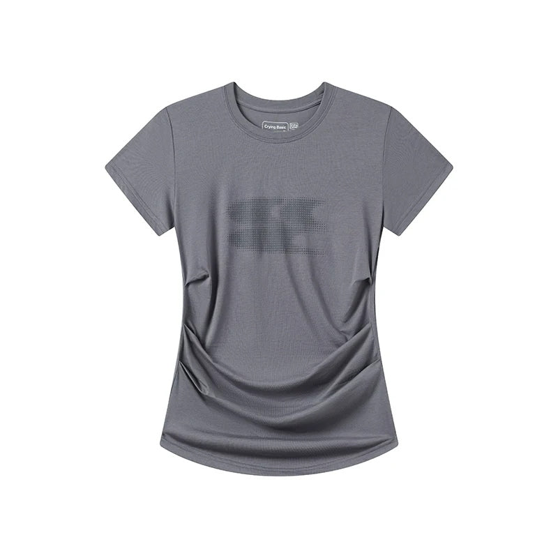 Ruched Waist Soft Stretch Tee product view 3