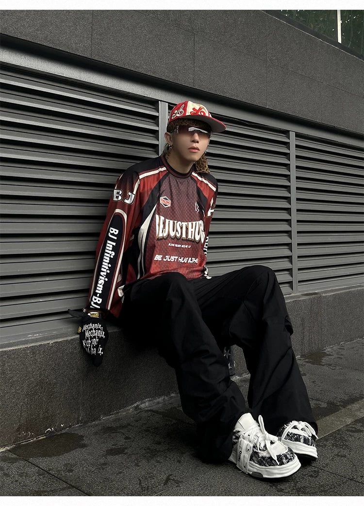 Motorsport Graphic Raglan Long-Sleeve Jersey product view 4