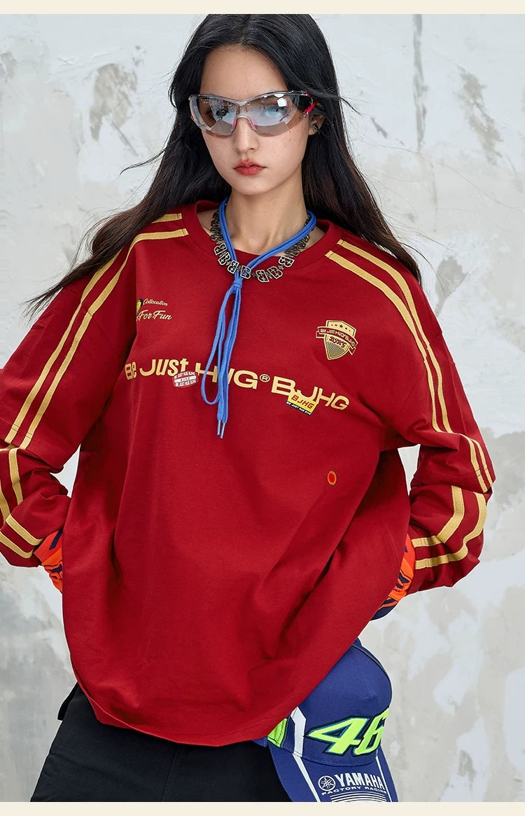 Retro Triple-Stripe Long-Sleeve Jersey product view 3
