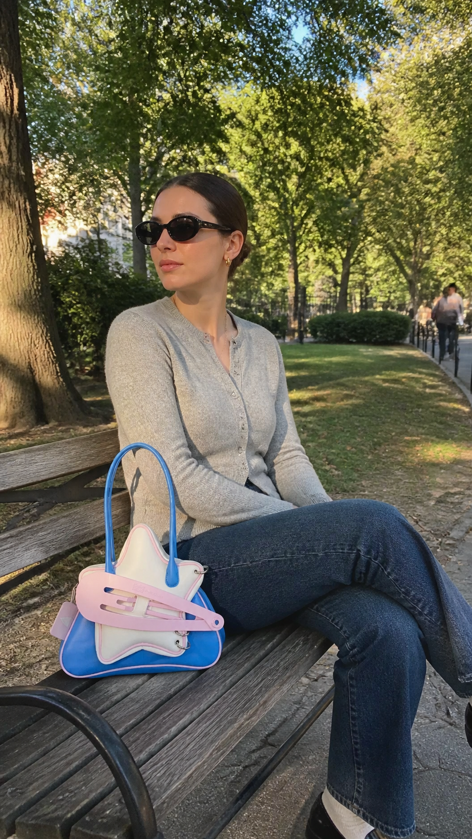 Star Clip Colorblock Shoulder Bag natural UGC showcase 4